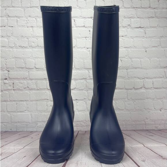 Ugg Shelby Matte Navy Rain Boots Women’s Size 5 (S/N 1098249) - Picture 6 of 11